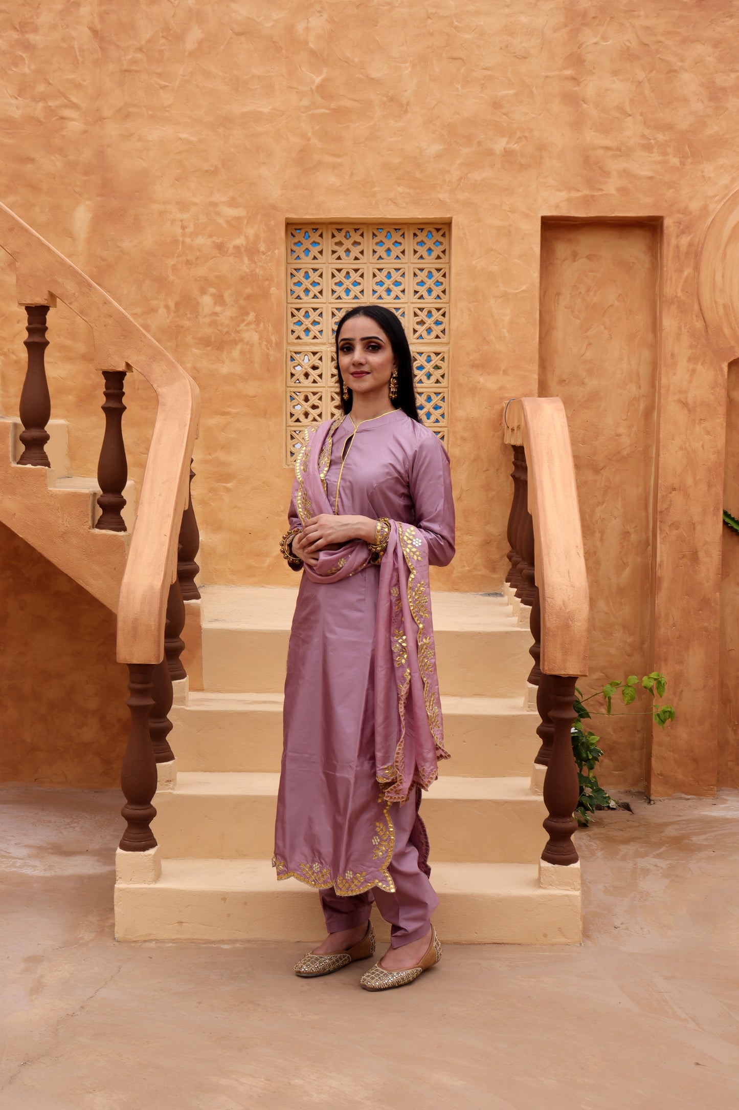 Intricately woven with cultural heritage, our outfits from our latest festive collection with pastel shades.